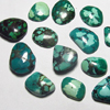 12 - 19 MM Huge size - Natural TIBETIAN TOURQUISE - Mix Shape Cabochon - Old Looking Pattern Rare to get - 14pcs